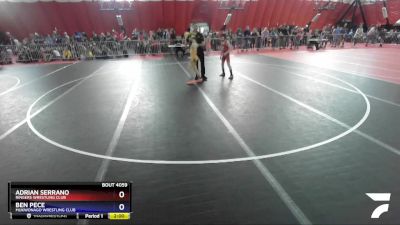 86 lbs Cons. Round 2 - Adrian Serrano, Ringers Wrestling Club vs Ben Pece, Mukwonago Wrestling Club