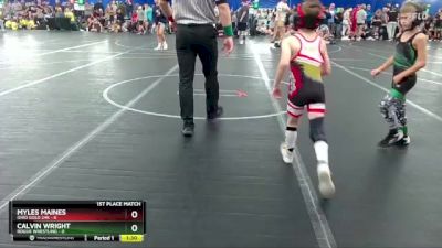 52 lbs Finals (2 Team) - Calvin Wright, Rogue Wrestling vs Myles Maines, Ohio Gold 24k