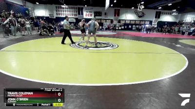 175 lbs Cons. Round 4 - Travis Coleman, Paloma Valley vs John O`Brien, Alemany