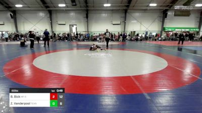 60 lbs Semifinal - Brody Bick, Morris Fitness Orange vs Zion Vanderpool, Teknique Wrestling