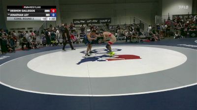 74 lbs Cons. Round 3 - DeShon Gallegos, Skyview Wolverine Wrestling Club vs Jonathan Ley, Navy Wrestling Club