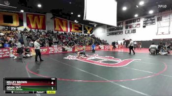 106 lbs 1st Place Match - Devin Tait, Temescal Canyon vs Kelley Brown, West Torrance
