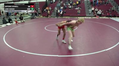 138 lbs 5th Place Match - Lane Hague, Victory School Of Wrestling vs Antonio Sowell, Super D