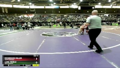 215 lbs Quarterfinal - Luke Mihele, San Clemente vs Mcgregor Miller, South Fremont