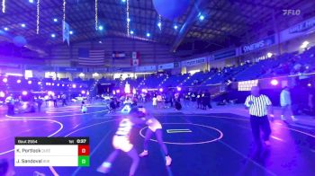 101 lbs 2nd Place - Kennedy Portlock, Queens Of Mayhem vs Jayde Sandoval, 806 Takedown Wreslting