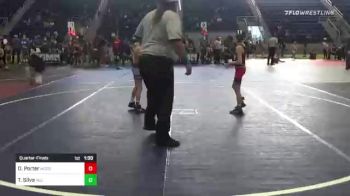 62 lbs Quarterfinal - Thales Silva, Red Wave vs Detmer Porter, Mogollon