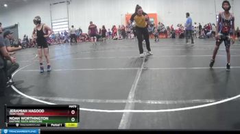 80 lbs Round 3 - Jeramiah Hagood, Team Tigers vs Noah Worthington, Eastside Youth Wrestling