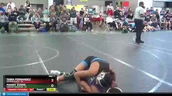 120 lbs Round 3 (6 Team) - Manny Evans, Virginia Predator vs Taina Fernandez, Daytrip Black