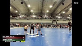 90 lbs Semifinal - Gavin Pospisil, Sedalia Youth Wrestling Club vs Elizabeth Schalk, Clinton Youth Wrestling Club