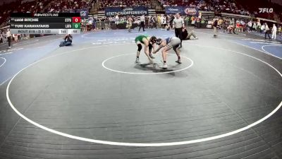 D 1 132 lbs Cons. Round 3 - Liam Ritchie, St. Paul`s vs Yuri Karavatakis, Lafayette