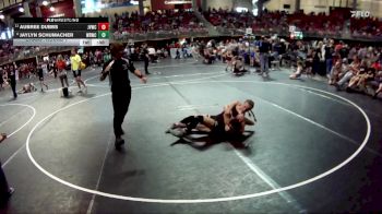 113 lbs Champ. Round 1 - Aubree Dubbs, Jr. Viking Wrestling Club vs Jaylyn Schumacher, Wisner Rec Wrestling Club