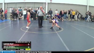 84 lbs Cons. Round 3 - Carter Riley, Wise Central Youth Wrestling vs Bruce Hassell, Williamsburg Wrestling Club