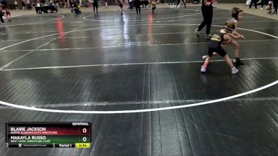 50 lbs Semifinal - MaKayla Russo, Next Level Wrestling Club vs Blaire Jackson, North Alabama Elite Wrestling