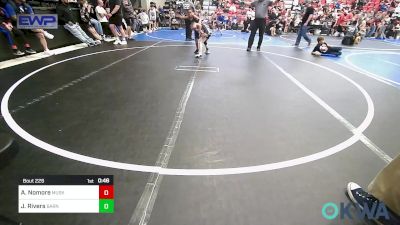 61 lbs Semifinal - Aaden Nomore, Muskogee Rougher Youth Wrestling vs Jude Rivers, Barnsdall Youth Wrestling