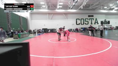 285 lbs Cons. Round 2 - Skyler Young, Hueneme vs Andrew Hernandez, Cajon