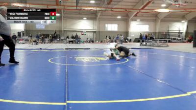 110 lbs Cons. Round 7 - Caiden Baird, William Henry Harrison High School vs Mia Forberg, Perry (Massillon)