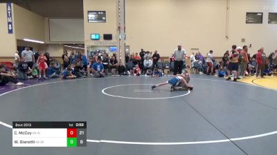 80 lbs Rr Rnd 2 - Carter McCoy, Indiana Outlaws K-8 vs Wyatt Gianotti, Third Monkey K-8