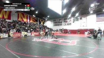 113 lbs Champ. Round 2 - Abel Angulo, Coachella Valley vs Enrique Martinez, Bell Gardens