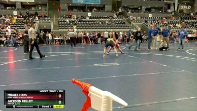 130 lbs 7th Place Match - Mikael Hays, MWC Wrestling Academy vs Jackson Kelley, Moyer Elite