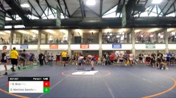 207-227 lbs Cons. Round 2 - Benjamin Buis, El Paso Gridley Youth Wrestlng vs David Martinez Sanchez, Mundelein