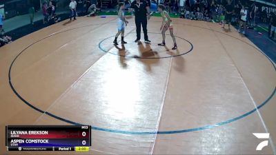 75 lbs Round 3 - Lilyana Erekson, Idaho vs Aspen Comstock, Utah
