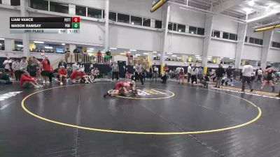 120 lbs 3rd Place - Liam Vance, Pottstown vs Mason Ramsay, Pen Argyl