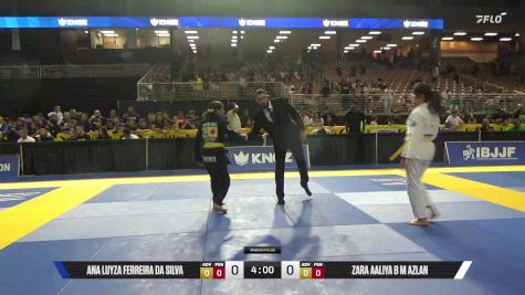 Zara Aaliya B M Azlan vs Ana Luyza Ferreira Da Silva 2025 Pan Kids Jiu-Jitsu IBJJF Championship