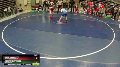 87 lbs Cons. Round 2 - Haze Howlett, Delta Wrestling Club vs Adrian Caywood, BULLDOG WC