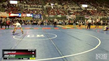 AA - 103 lbs 5th Place Match - Aiden Sweat, Glacier (Kalispell) vs Keegan Hunt, Butte