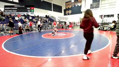 54 lbs Round 3 - Joseph Chavez, Hemet Youth Wrestling Club vs Devynee Cruz, Pounders Wrestling Club
