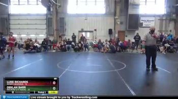 88 lbs Round 4 (8 Team) - Deklan Barr, Railroad City Riders vs Luke Richards, NCWAY Crusaders