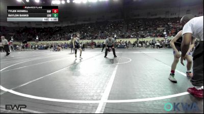 100 lbs Round Of 16 - Tyler Howell, Raw Wrestling Club vs Raylon Banks, Lone Grove Takedown Club