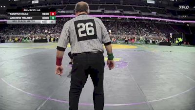 D4-126 lbs 3rd Place Match - Andrew Frazier, Riverview Gabriel Richard vs Cooper Raab, Powers North Central