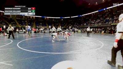 145 lbs Semifinal - Brennan Schardt, Meyersdale vs Brayden Williams, Crawford County