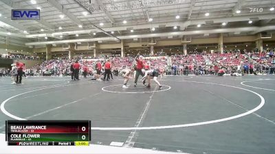 110 lbs Champ. Round 2 - Cole Flower, Plainville vs Beau Lawrance, Trailblazer