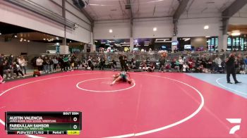 126 lbs Champ. Round 2 - Austin Valencia, James Bowie High School Wrestling vs Faridullah Samsor, Takedown-City Wrestling