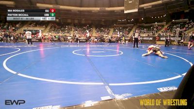88 lbs Round Of 16 - Nia Rosales, California Grapplers vs Payton Mccall, Lady Outlaw Wrestling Academy