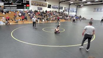 125 lbs Champ. Round 1 - Caiden Harbert, West Liberty vs Junior Arizmendi, Manchester