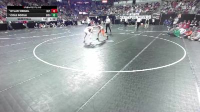 D2-138 lbs Semifinal - Dylan Weigel, Belmont/Platteville vs Cole Bozile, Oconto Falls