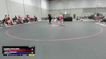 130 lbs Placement Matches (8 Team) - Alexes Spaulding, Indiana vs Jania Dunigan, Texas Red