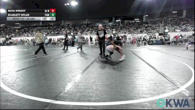 55 lbs 7th Place - Nova Wright, D3 Wrestling Cluib vs Scarlett Splan, Team Worx Wrestling Club