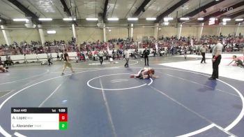 106 lbs Semifinal - Andres Rambo Lopez, WLV JR Wrestling vs Lance Alexander, Thunder Ridge