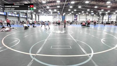 170 lbs Consi Of 64 #2 - Connor Justesen, NY vs Caidyn Leaf, PA