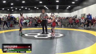 95 lbs Quarterfinals (8 Team) - Haedyn Cochran, Legacy National Team vs Cael Purcell, Beast Mode