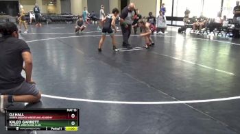 80 lbs Champ. Round 1 - Kaleo Garrett, Techfall Wrestling Club vs Oj Hall, North DeSoto Wrestling Academy