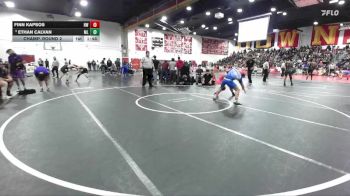 132 lbs Champ. Round 2 - Ethan Calvan, MoanaLua vs Finn Kapsos, Harvard Westlake