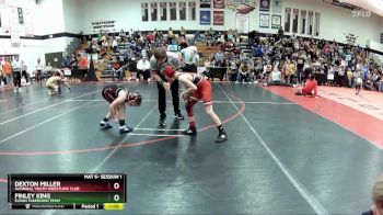 75 lbs Round 1 - Dexton Miller, Hannibal Youth Wrestling Club vs Finley King, Eldon Takedown Team