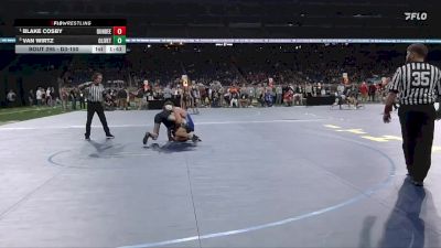 D3-150 lbs Semifinal - Blake Cosby, Dundee vs Van Wirtz, Olivet