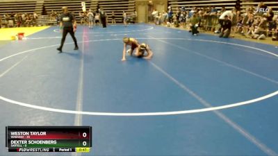 80 lbs Quarterfinals (8 Team) - Weston Taylor, Wabasso vs Dexter Schoenberg, Sartell