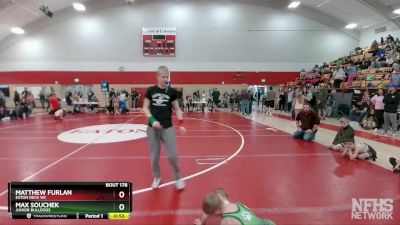 49-49 lbs Round 4 - Max Souchek, Junior Bulldogs vs Matthew Furlan, Eaton Reds WC